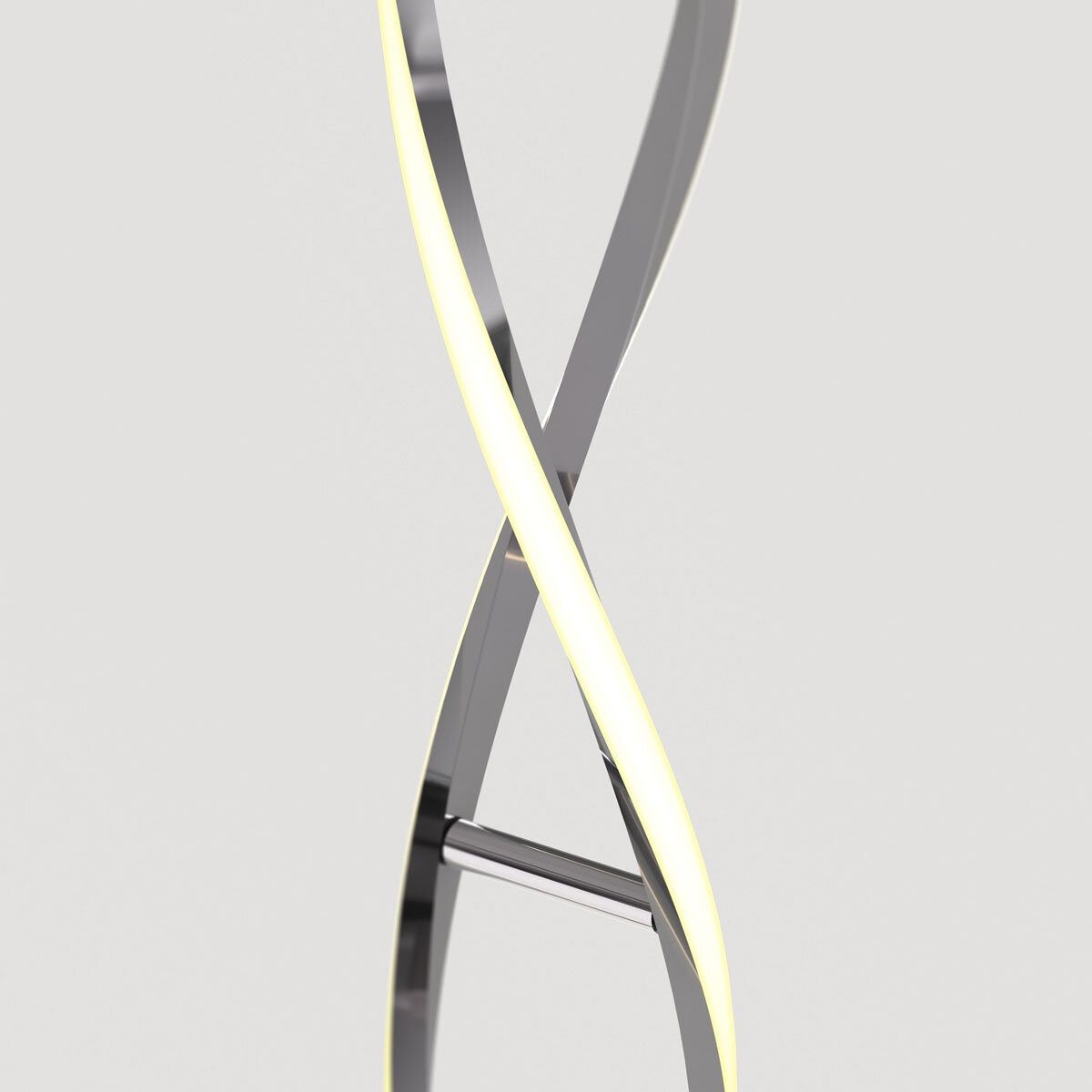 Artika Chrome Swirl LED Floor Lamp - McGrocer