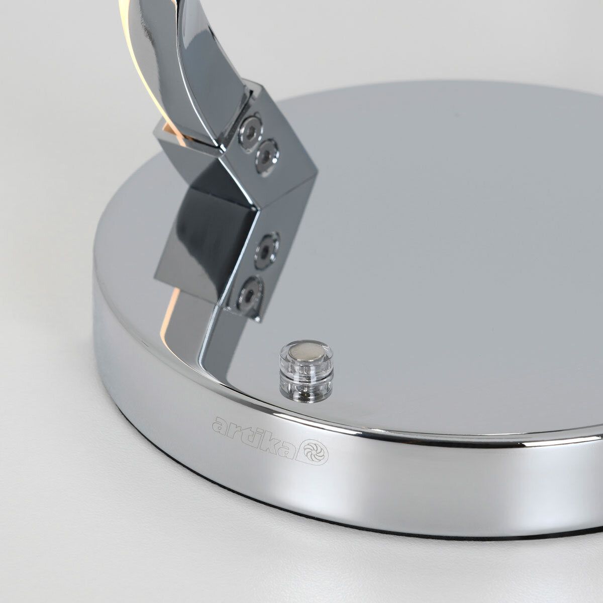 Artika Chrome Swirl LED Table Lamp - McGrocer