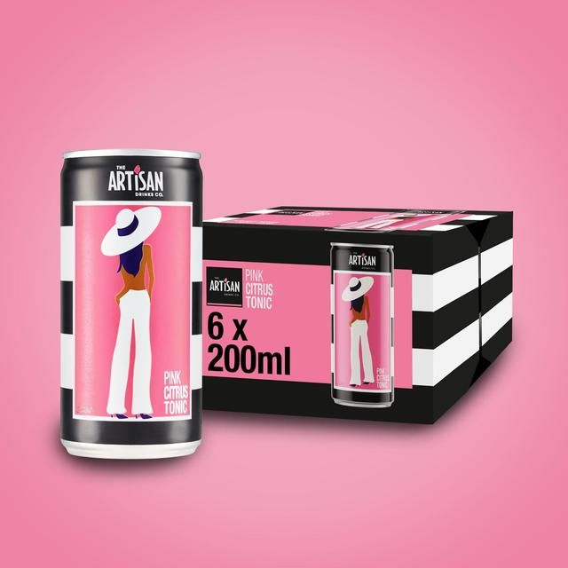 Artisan Drinks Co. Pink Citrus Tonic Cans 6 x 200ml - McGrocer