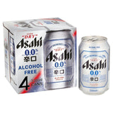 Asahi Super Dry 0% Alcohol Free Beer Lager Cans 4 x 330ml - McGrocer