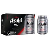 Asahi Super Dry Beer Lager Cans 6x330ml - McGrocer
