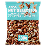 ASDA Almonds, Walnuts, Cashews & Hazelnuts Nut Selection 500g - McGrocer