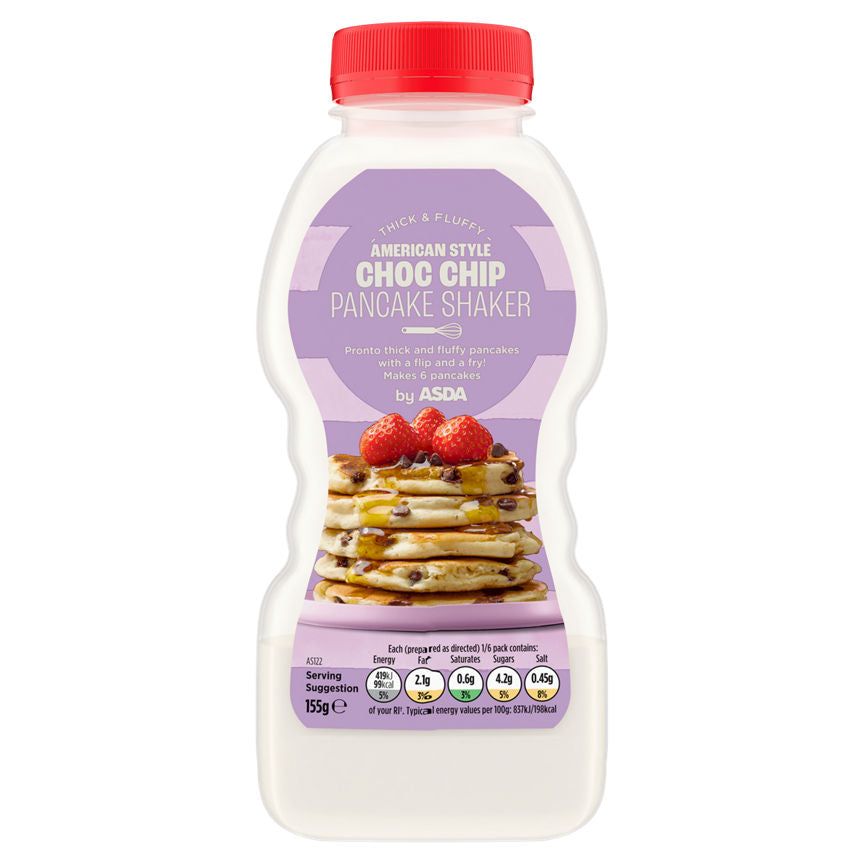 ASDA American Style Choc Chip Pancake Shaker 155g - McGrocer