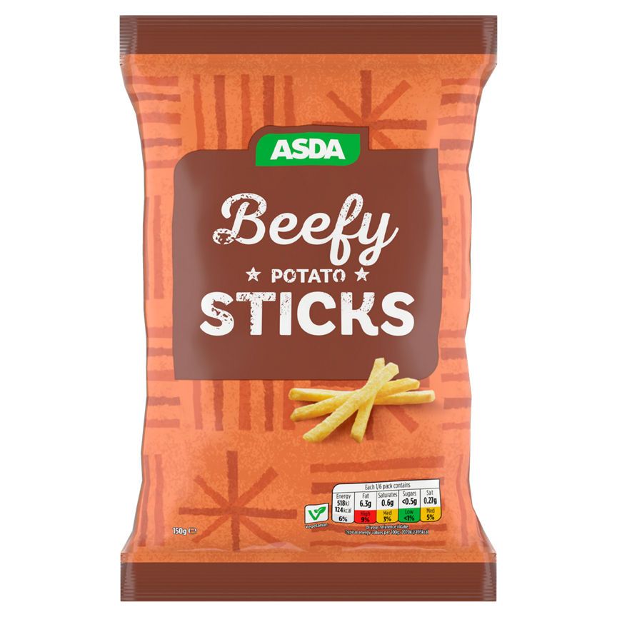 ASDA Beef Flavour Potato Sticks 150g - McGrocer