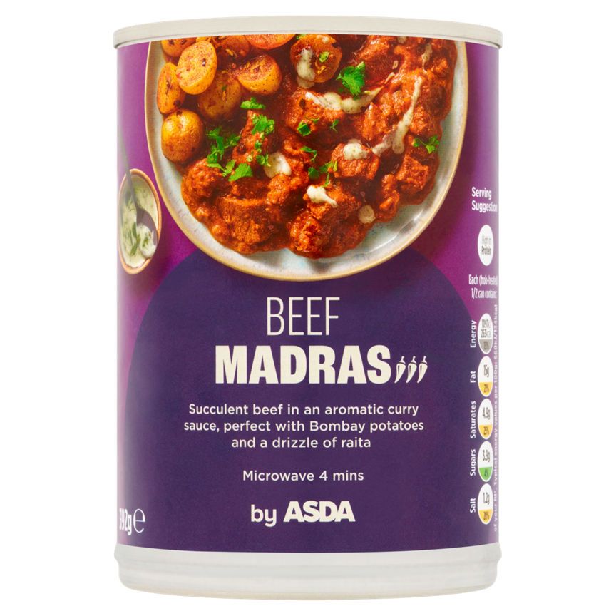 ASDA Beef Madras 392g - McGrocer
