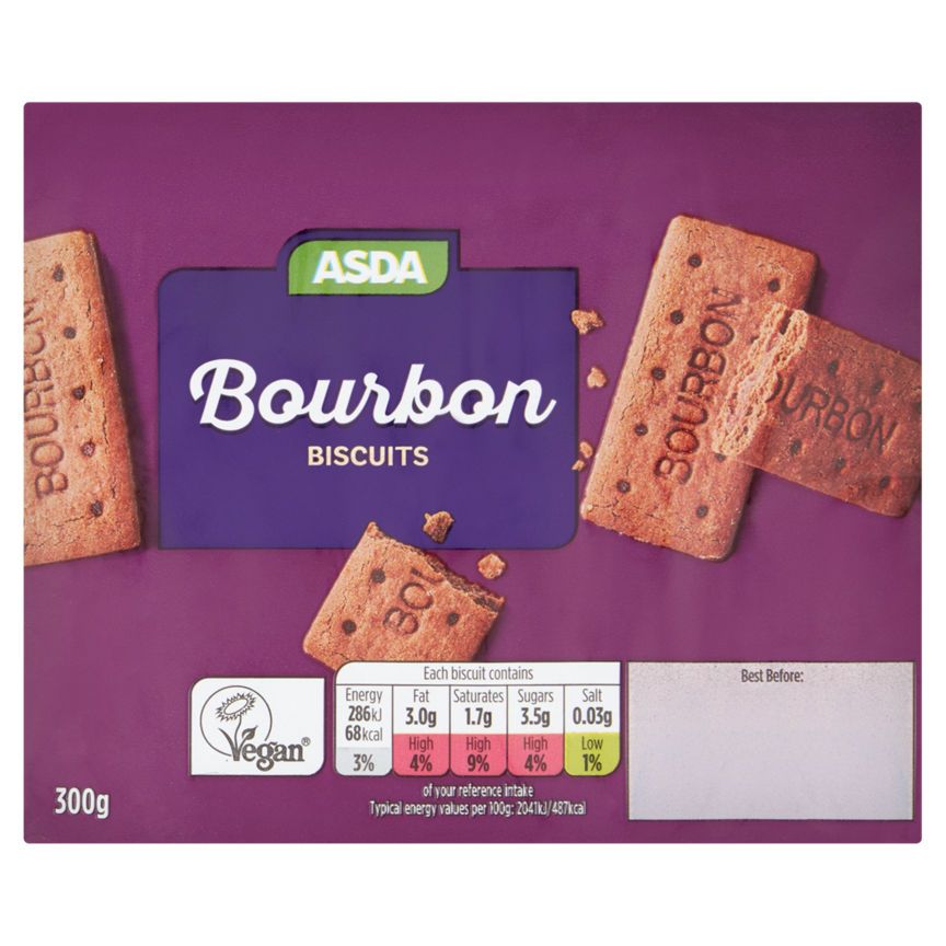ASDA Asda Bourbon Biscuits 300g - McGrocer