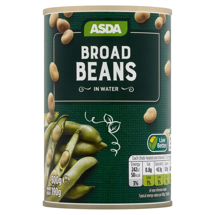 ASDA Broad Beans in Water - McGrocer