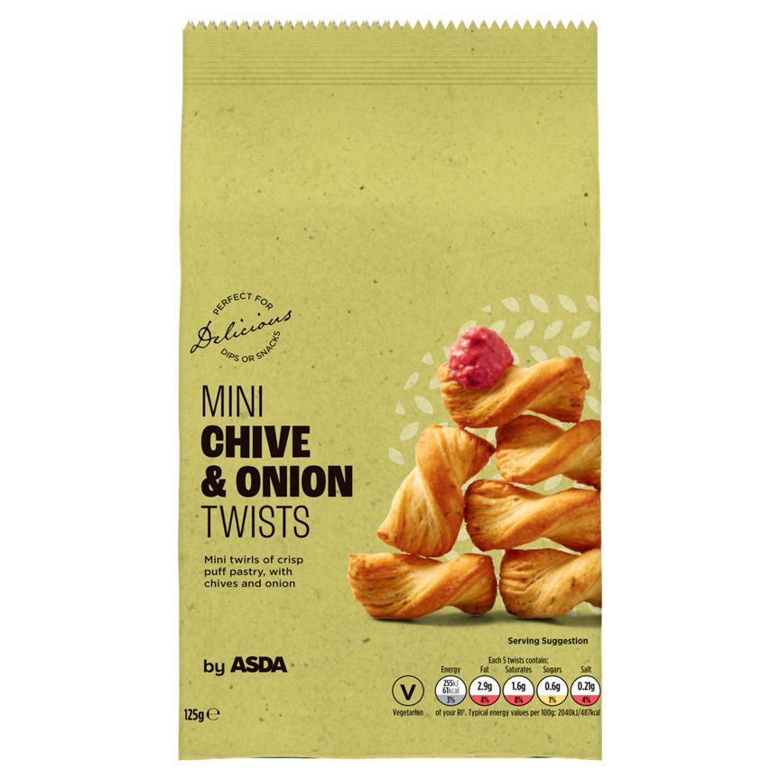ASDA Chive & Onion Mini Twists 125g - McGrocer