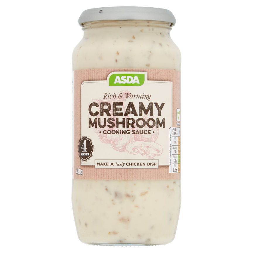 ASDA Creamy Mushroom Cooking Sauce 480g - McGrocer