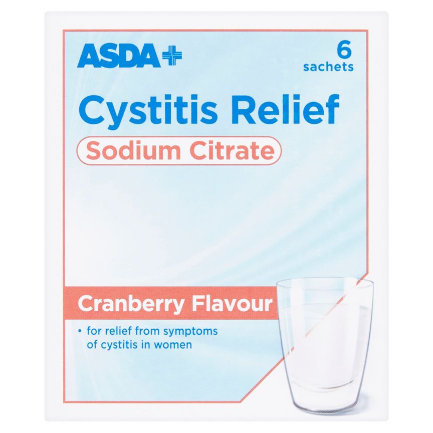 ASDA Cystitis Relief Cranberry Flavour 6 Sachets - McGrocer