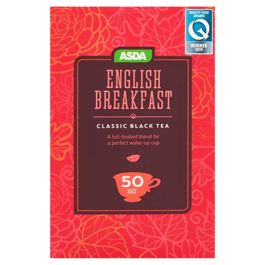 ASDA English Breakfast Classic Black 50 Tea Bags - McGrocer