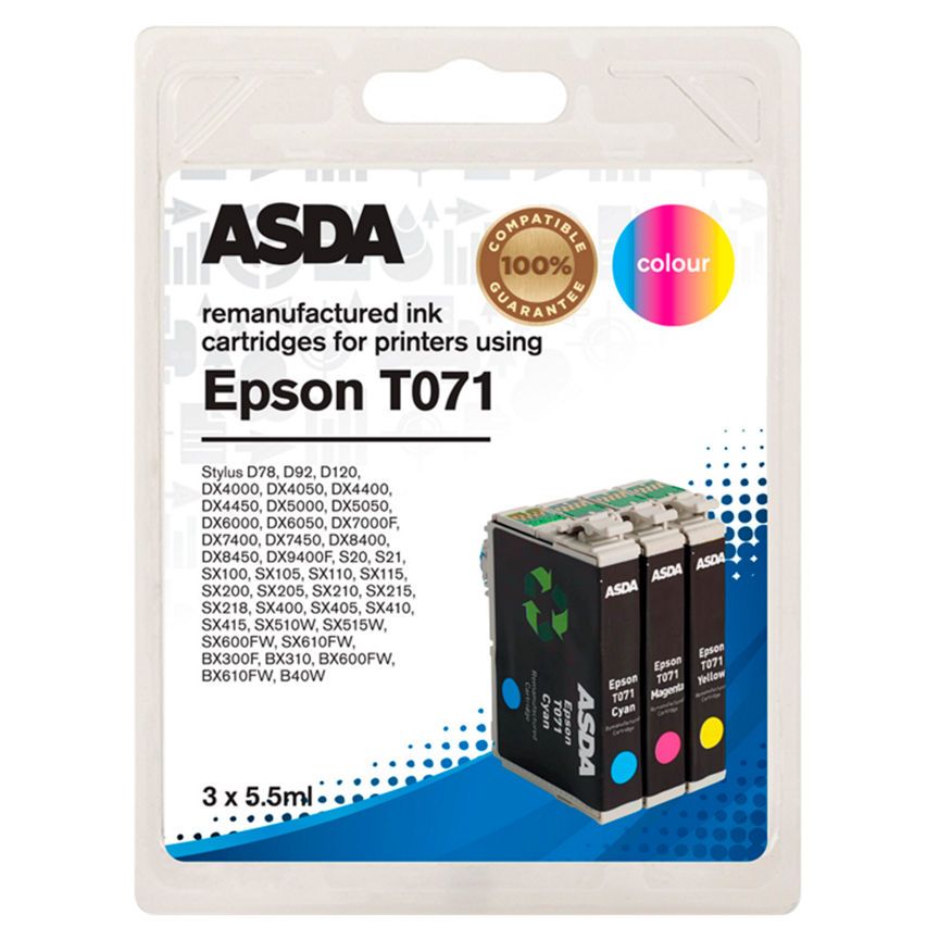 ASDA Epson T071 Colour Ink Cartridges - McGrocer