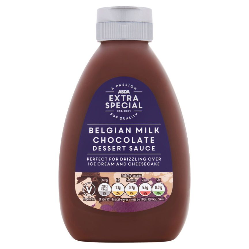 ASDA Extra Special Belgian Milk Chocolate Dessert Sauce - McGrocer