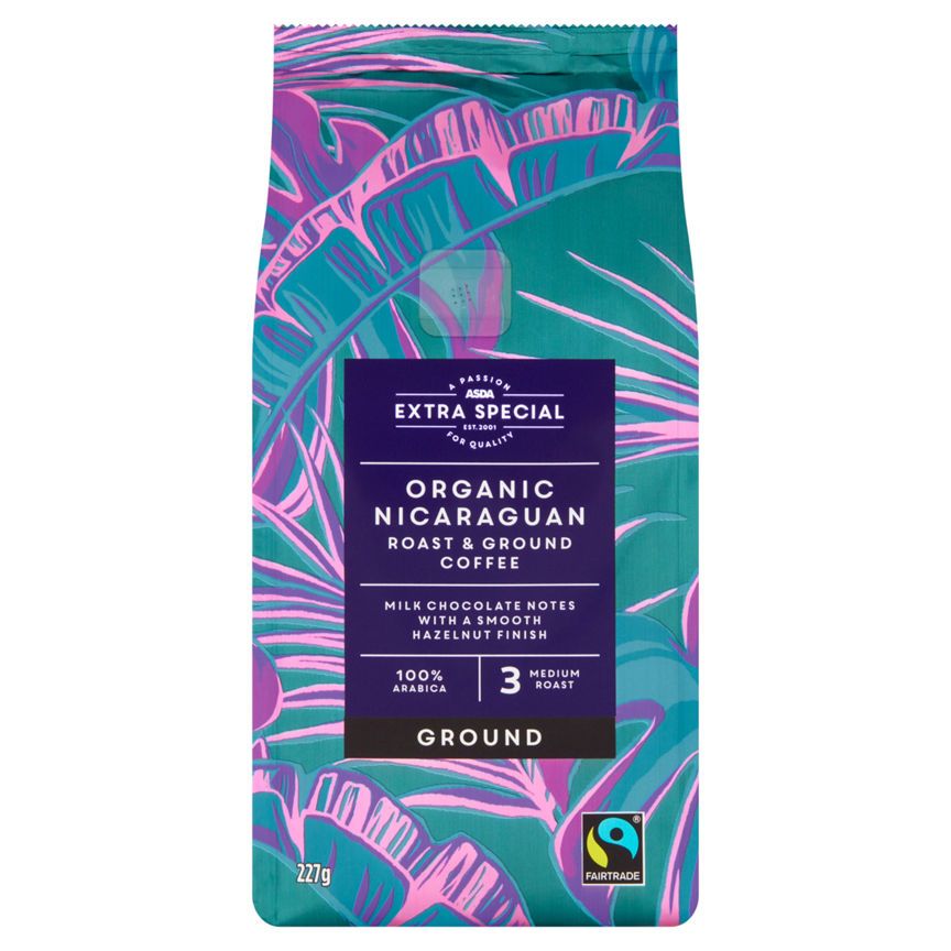 ASDA Extra Special Fairtrade Organic Nicaraguan Ground Coffee - McGrocer
