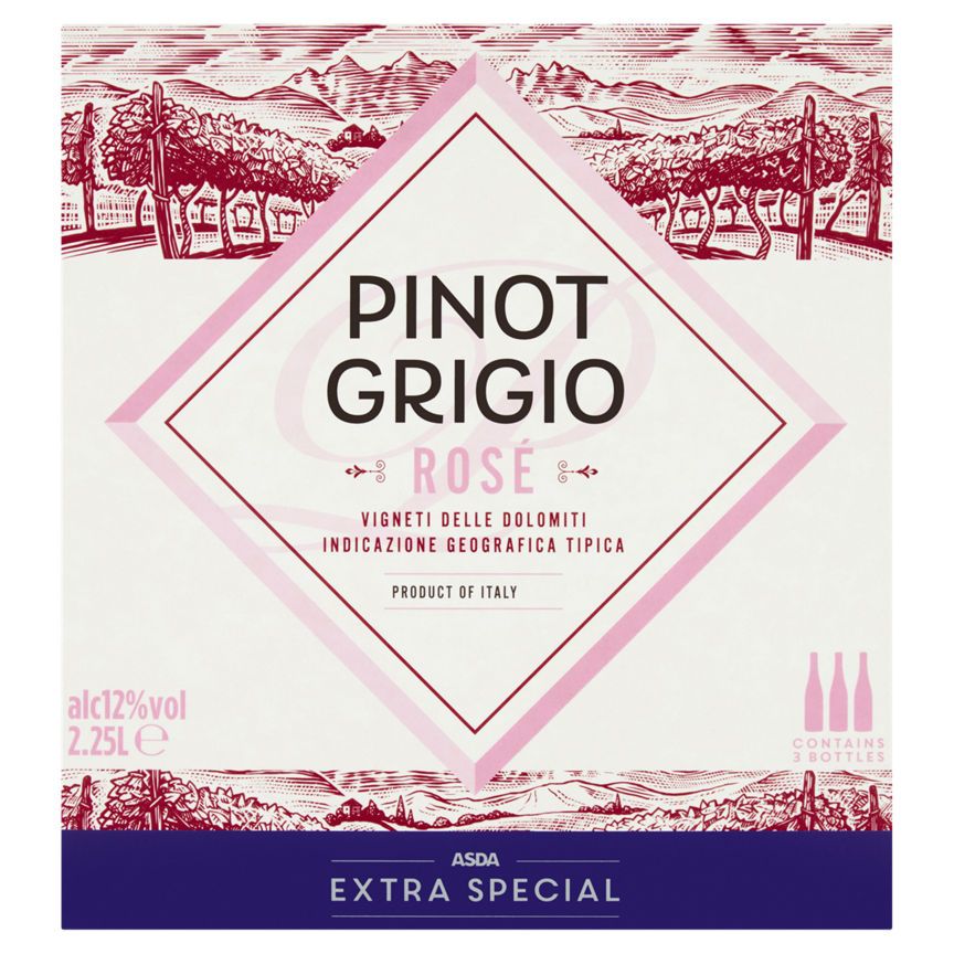 ASDA Extra Special Pinot Grigio Rose Boxed Wine - McGrocer