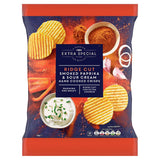 ASDA Extra Special Ridge Cut Smoked Paprika & Sour Cream Hand Cooked Crisps 125g - McGrocer