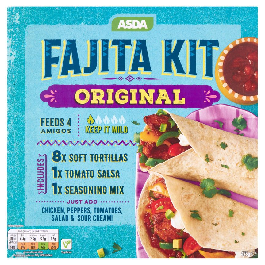 ASDA Fajita Kit Classico 475g - McGrocer