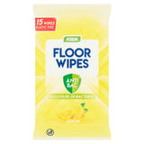 ASDA Floor Wipes Anti Bac Lemon 15 Wipes - McGrocer