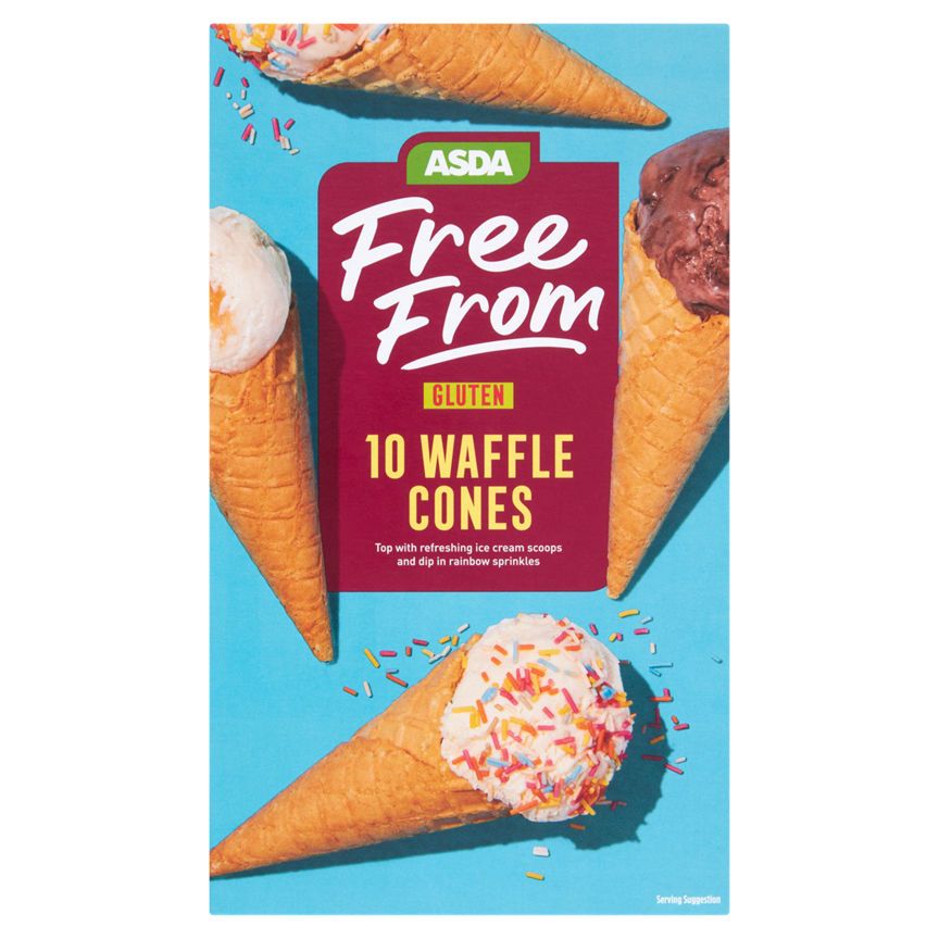 ASDA Free From 10 Waffle Cones - McGrocer