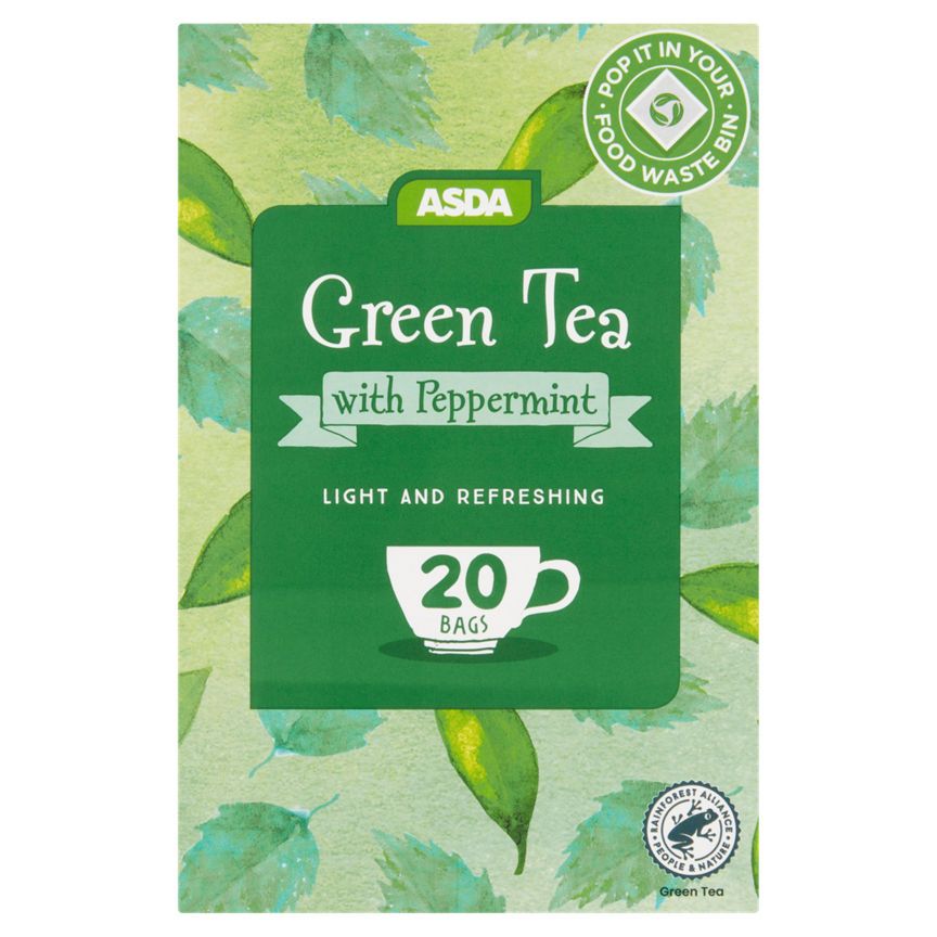 ASDA Green Tea & Mint 20 Tea Bags - McGrocer