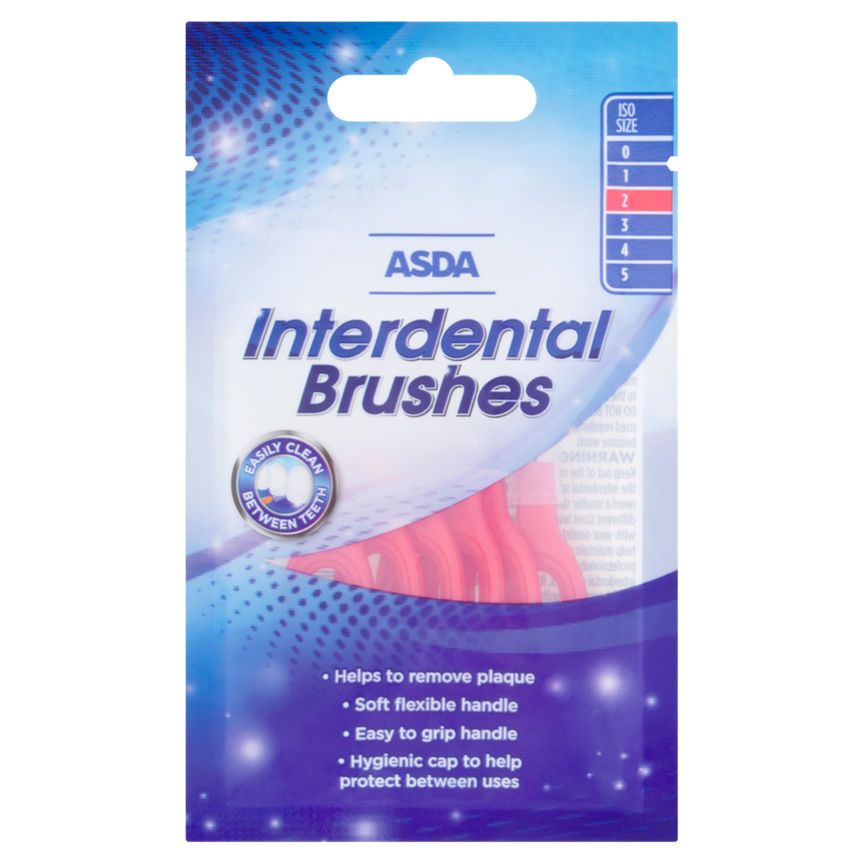 ASDA Interdental Brushes Red 0.5mm - McGrocer