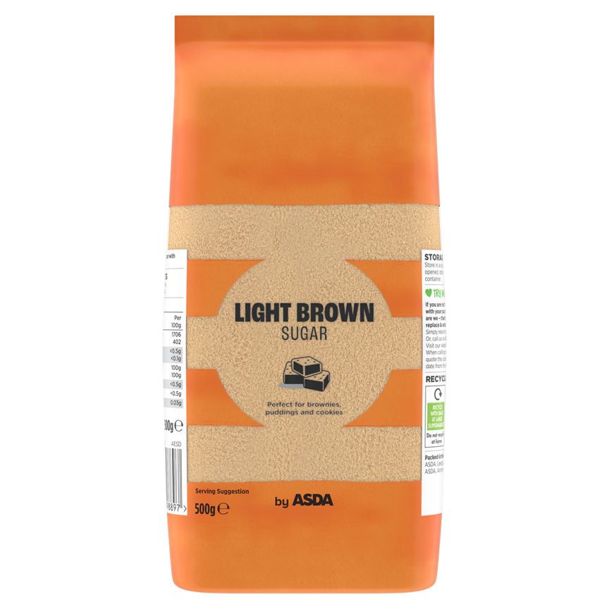 ASDA Light Brown Sugar 500g - McGrocer