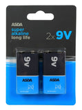 ASDA Long Life 9V Super Alkaline Batteries - McGrocer