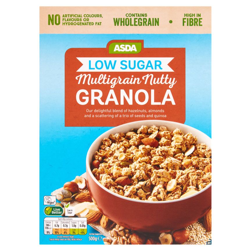ASDA Low Sugar Multigrain Nutty Granola - McGrocer