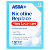 ASDA Nicotine 4mg Lozenges Sugar Free 72 Pack - McGrocer