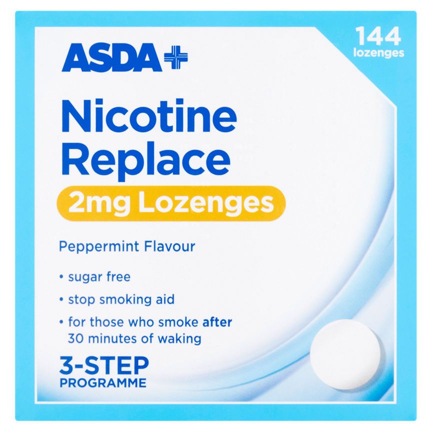 ASDA Nicotine Replace 2mg Lozenges Peppermint Flavour - McGrocer