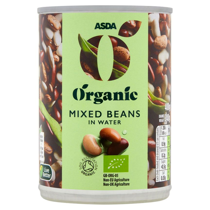 ASDA Organic Mixed Beans in Water - McGrocer