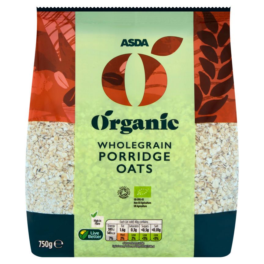 ASDA Organic Wholegrain Porridge Oats - McGrocer