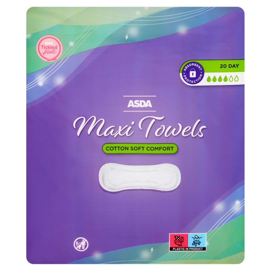 ASDA Protect Day Maxi Sanitary Towels - McGrocer
