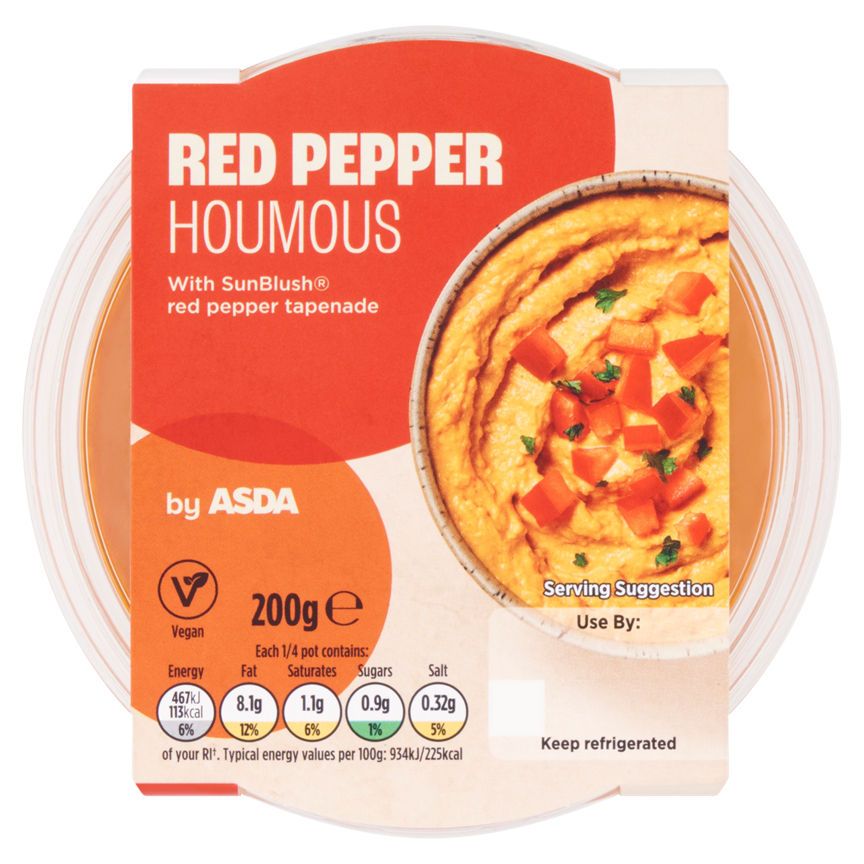 ASDA Red Pepper Houmous - McGrocer