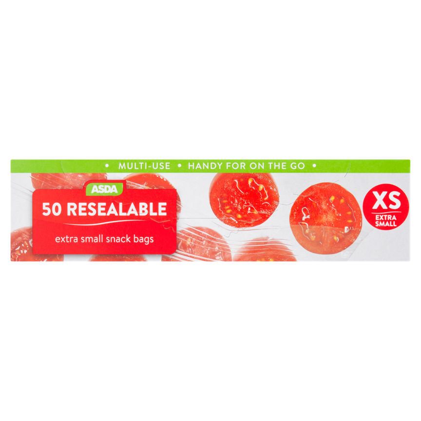 ASDA Resealable Snack Bags Extra Small - McGrocer