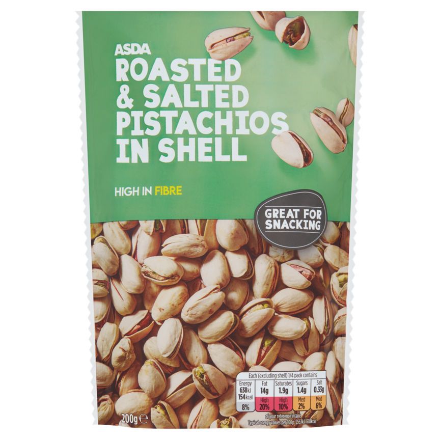 ASDA Roasted & Salted Pistachios in Shell - McGrocer