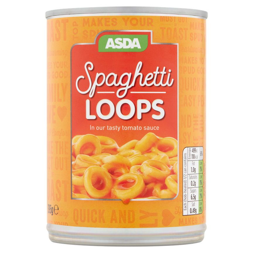 ASDA Spaghetti Loops in Tomato Sauce - McGrocer