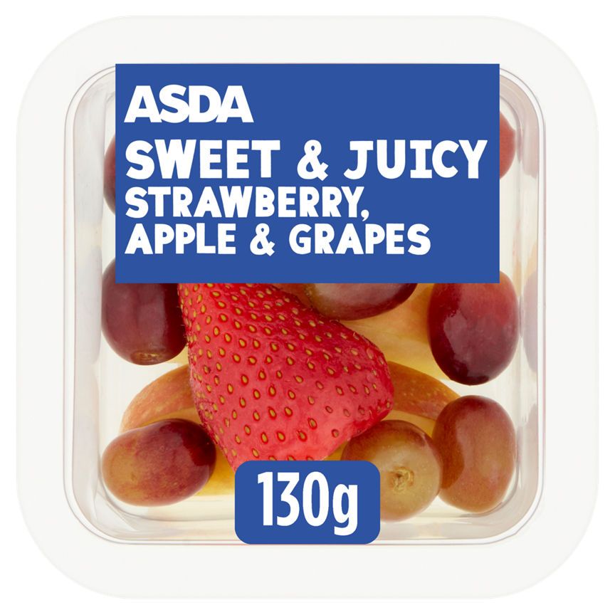 ASDA Sweet & Juicy Strawberry, Apple & Grapes 130g - McGrocer