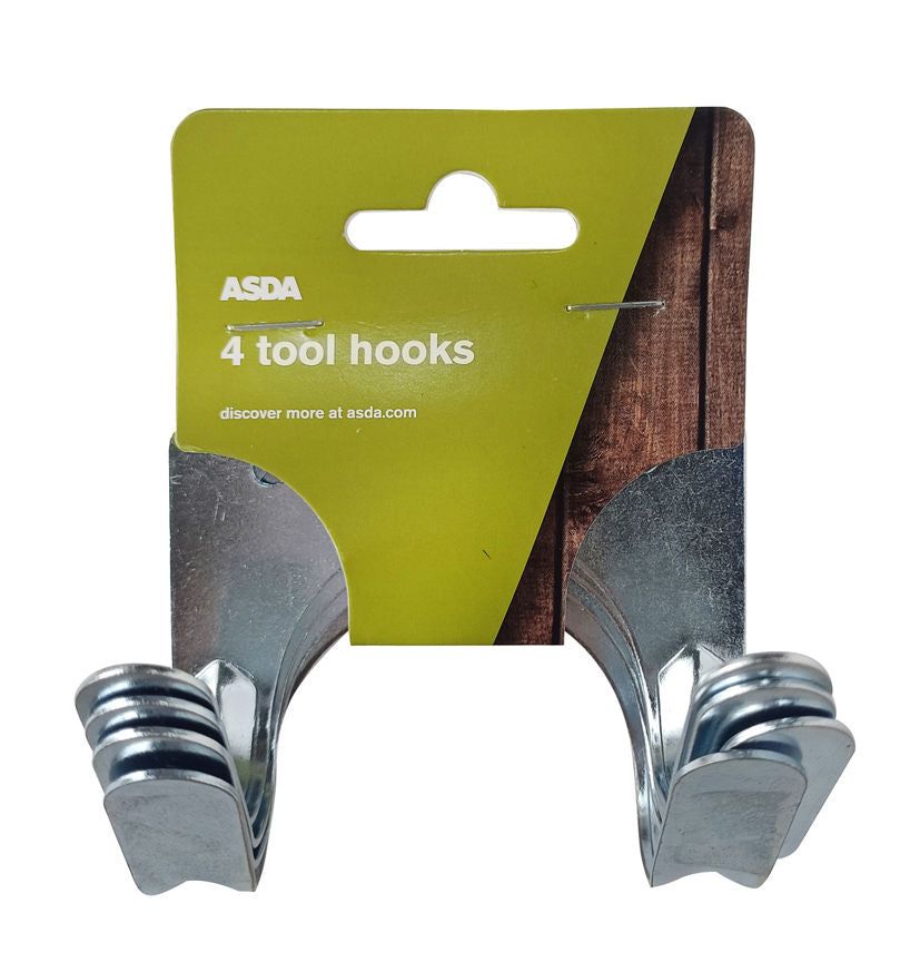 ASDA Tool Hooks 4 Pack - McGrocer
