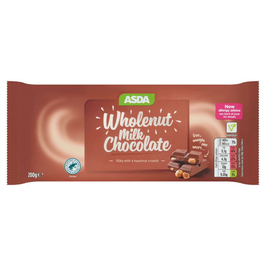 ASDA Wholenut Milk Chocolate 200g - McGrocer