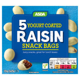 ASDA Yogurt Coated Raisin Snack Bags 5 x 25g (125g) - McGrocer