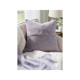 At Home with Stacey Solomon Lilac Plain Textured Cushion - McGrocer
