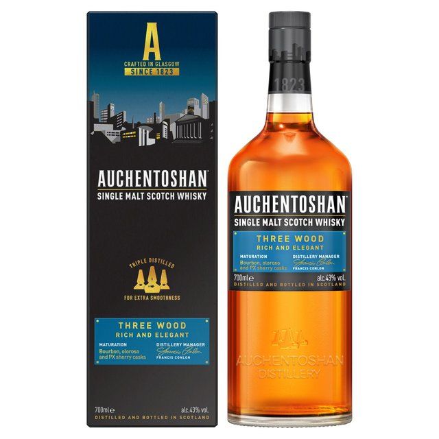 Auchentoshan Three Wood Single Malt Scotch Whisky 70cl - McGrocer