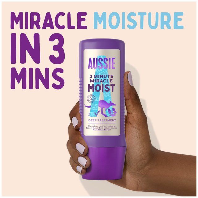 Aussie 3 Minute Miracle Moist Deep Treatment Hair Mask 225ml - McGrocer