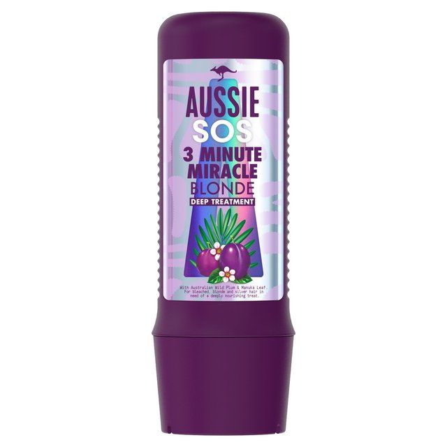Aussie Blonde Hydration Purple 3 Minute Miracle Deep Hair Mask   225ml - McGrocer