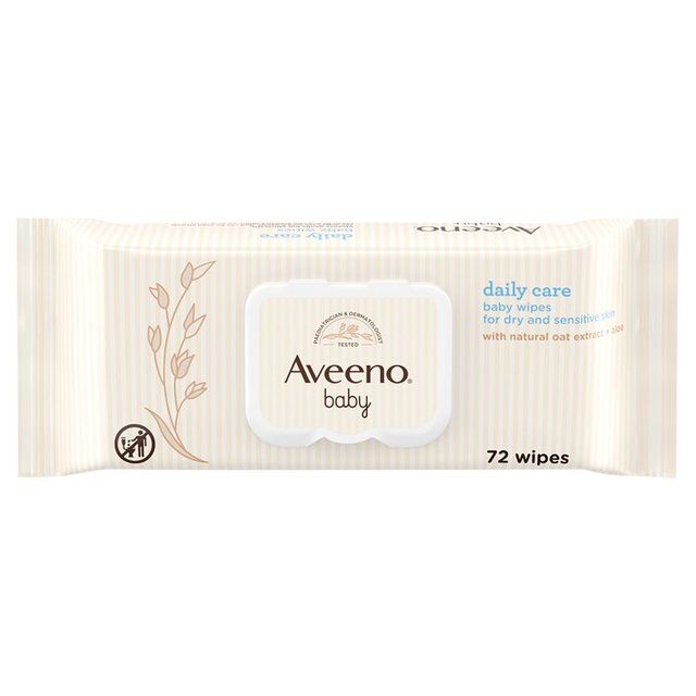 Aveeno Baby Daily Care Baby Wipes 72 per pack - McGrocer