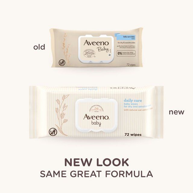 Aveeno Baby Daily Care Baby Wipes 72 per pack - McGrocer