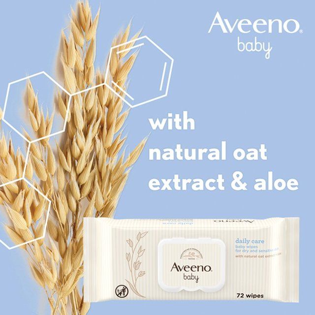 Aveeno Baby Daily Care Wipes   4 x 72 per pack - McGrocer