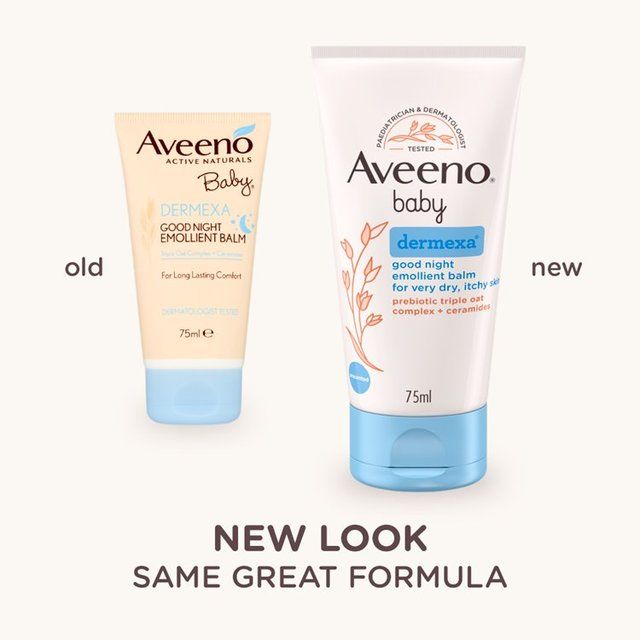 Aveeno Baby Dermexa Good Night Emollient Balm 75ml 75ml - McGrocer