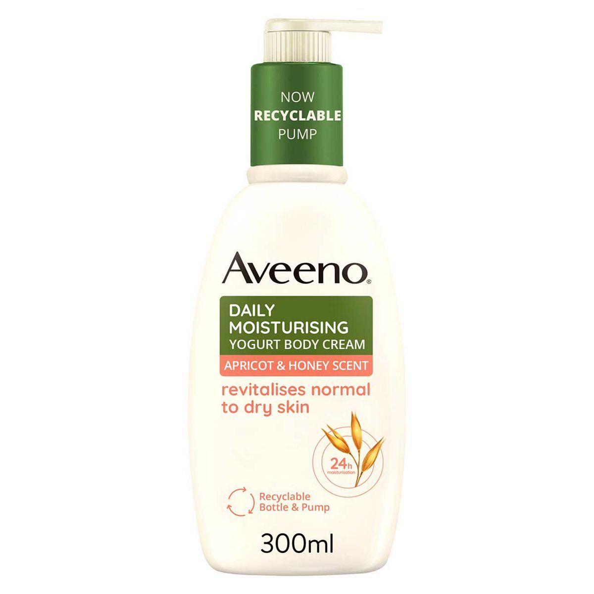 Aveeno Daily Moisturising Yogurt Body Cream – Apricot & Honey Scented 300ml - McGrocer